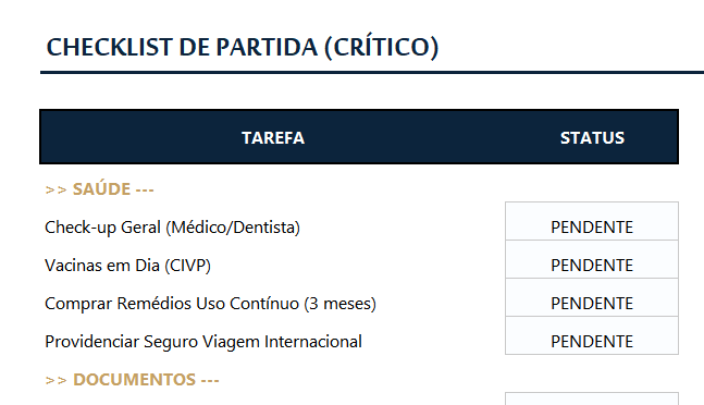 Interface do Planner Elite 5